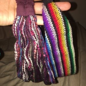 set of two oversized indie/boho headbands!
